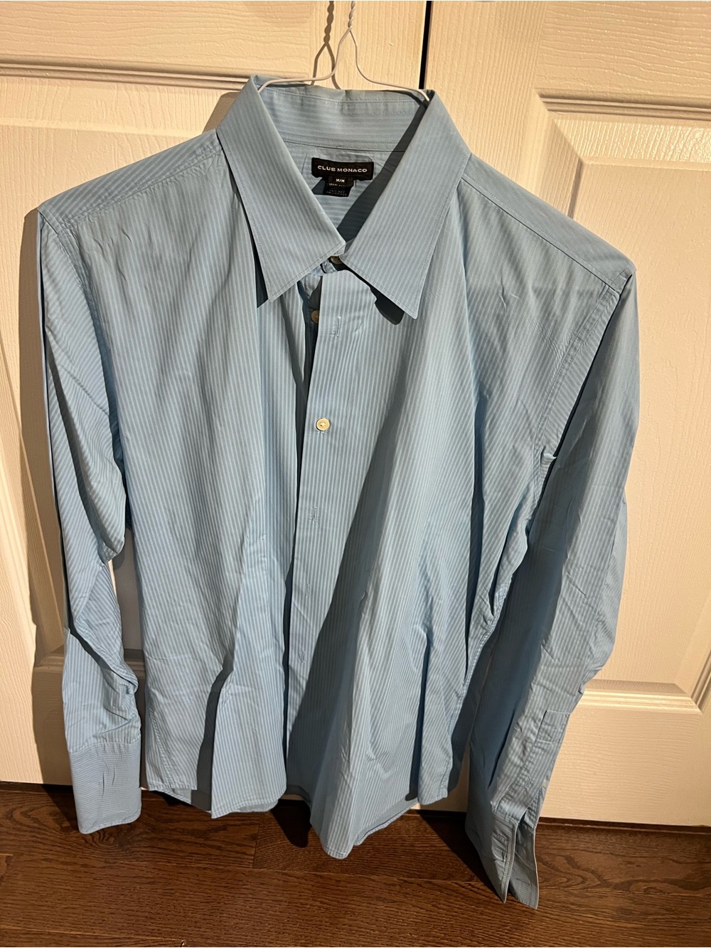 Club Monaco Light Blue Pinstripe Dress Shirt
